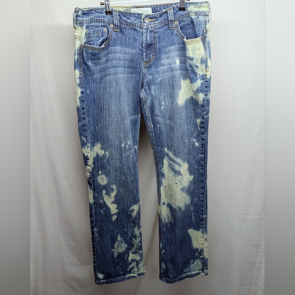 Maurices Bleach Dye Kelli Straight Fit Jeans